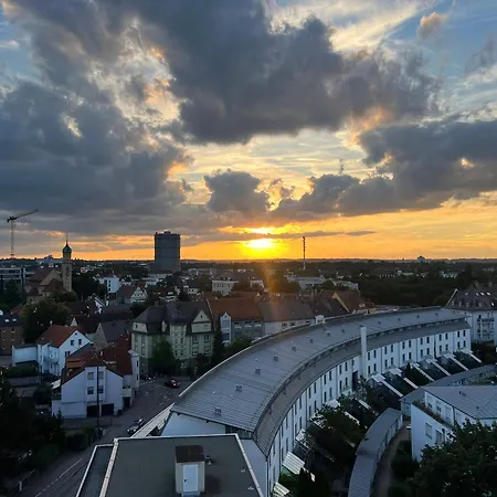 Apartment Casa Sunset - Kostenlos Parken - Unvergessliche Aussicht - 1min Zu Tram&bus Augsburg