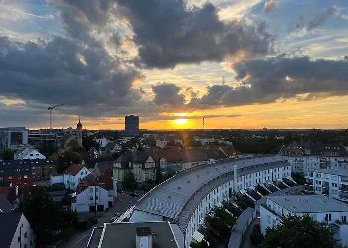Apartment Casa Sunset - Unvergessliche Aussicht - 1min Zu Tram&bus Augsburg
